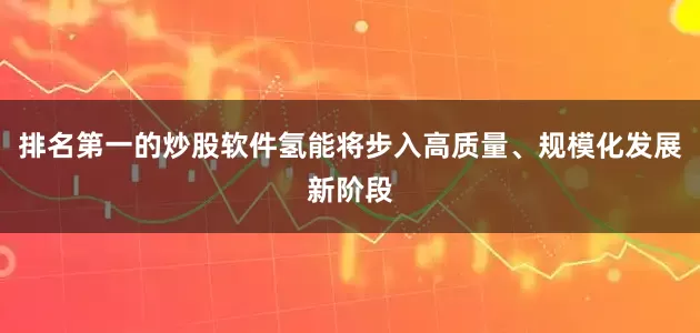 排名第一的炒股软件氢能将步入高质量、规模化发展新阶段