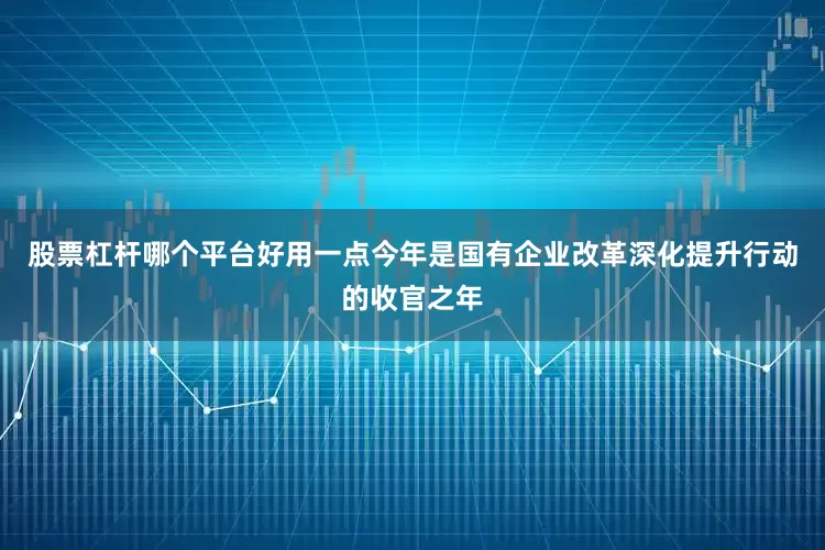 股票杠杆哪个平台好用一点　　今年是国有企业改革深化提升行动的收官之年
